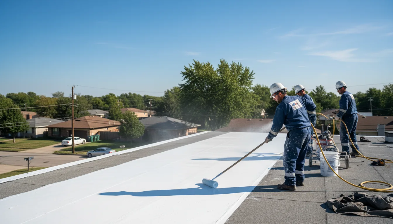 Commercial roof coating in Plainville, CT near me